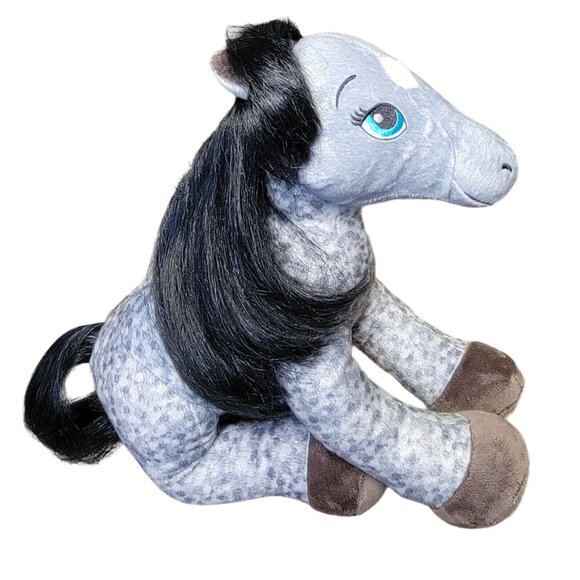 Build A Bear BABW Horses & Hearts Club Appaloosa Gray Pony Plush Stuffed Animal - Picture 1 of 9